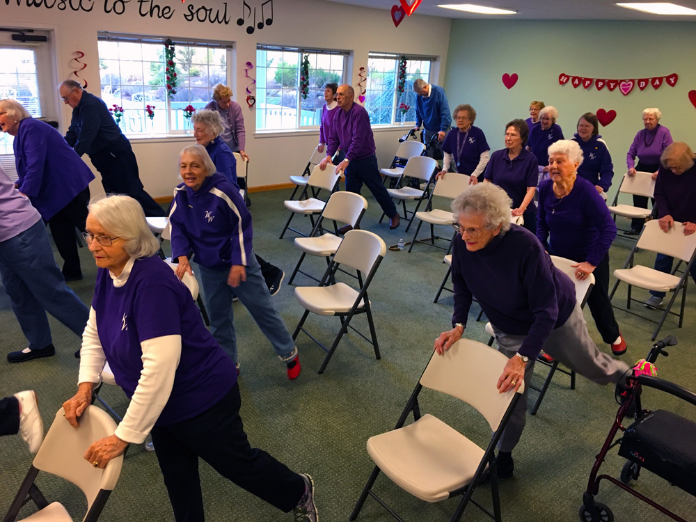 Moment of Our Chair Yoga